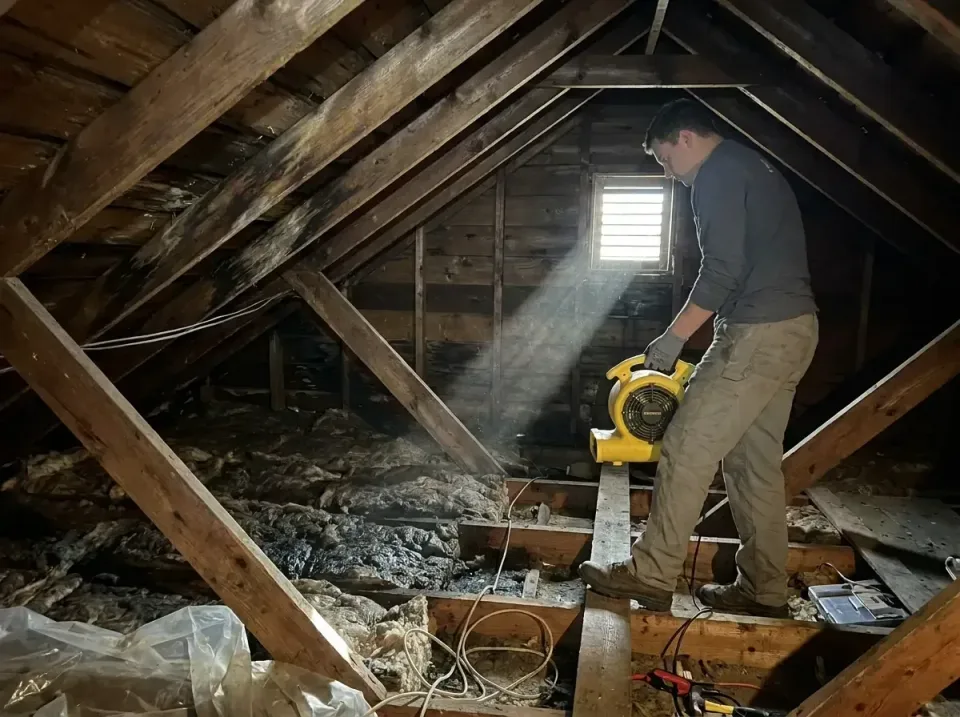 attic-water-damage-drying-proc-007 — frequently asked questions, Emergency Water Extraction & 24/7 Flood Response in Whisper…